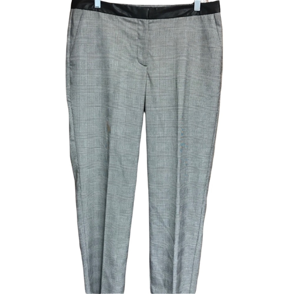 Talbots Pants Faux Leather Trim